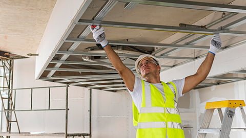 Hauptmaterialien im Trockenbau